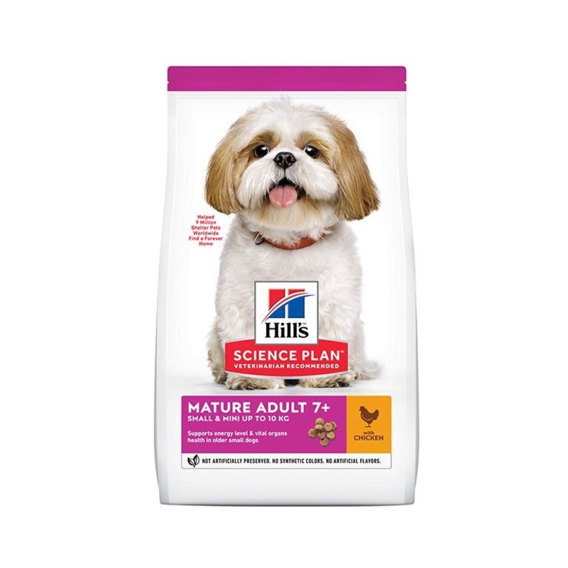 Hills Science Plan Small & Mini Mature Adult 7+ Dog Dry Food With Chicken - 3kg