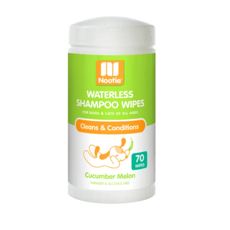 Nootie Waterless Shampoo Wipes For Dog & Cat - 70 Count