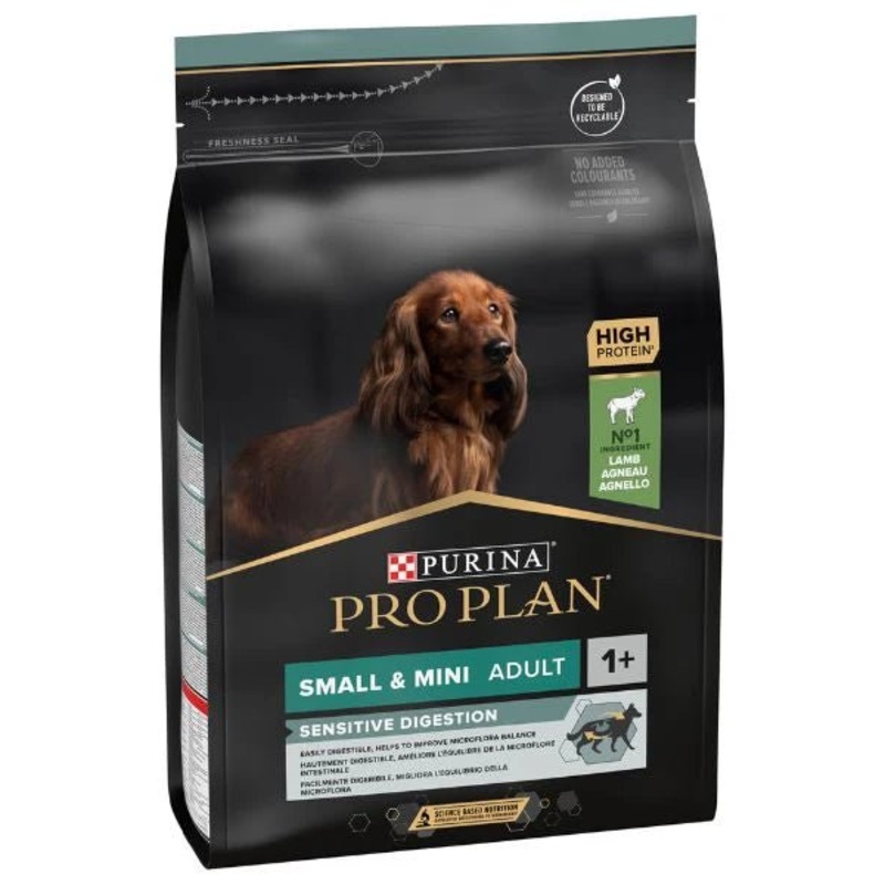 Purina Pro Plan Small & Mini Adult Sensitive Digestion Dog Lamb Dry Food - 3kg
