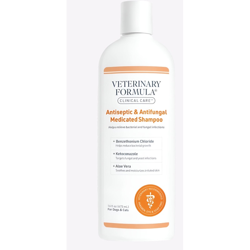 Synergy Labs Veterinary Formula Clinical Care Antiseptic & Antifungal Medicated Shampoo For Dogs & Cats