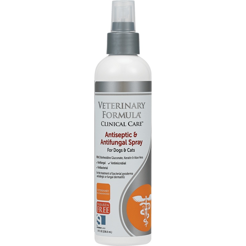 Synergy Labs Veterinary Formula Clinical Care Antiseptic & Antifungal Spray For Dogs & Cats - 236ml