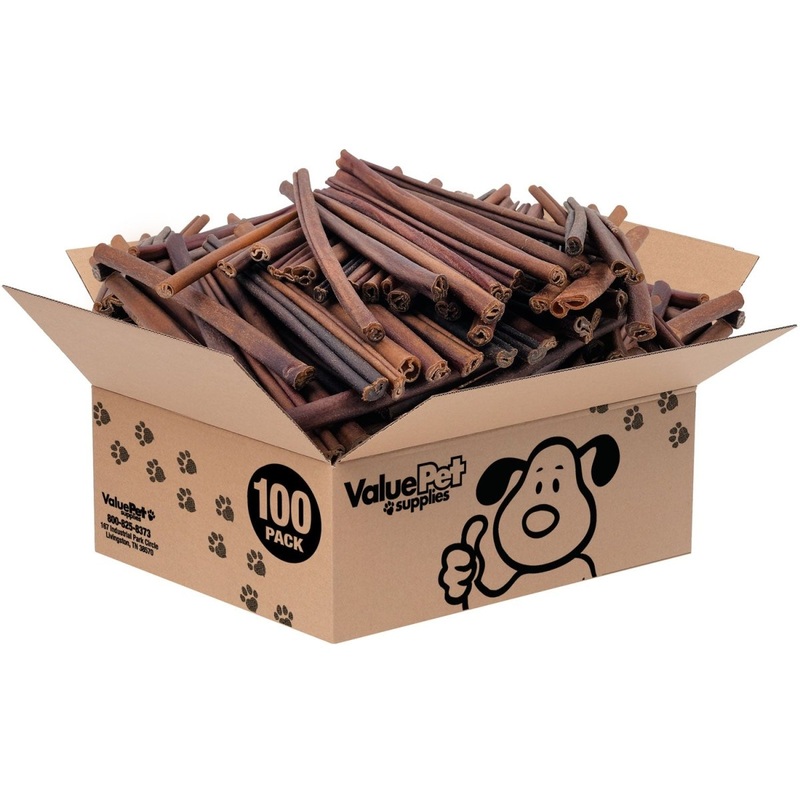 ValueBull Collagen Sticks for Dogs, 12 Inch Medium Chews, Natural Long-Lasting Dog Treats, 100 Count Bulk Pack