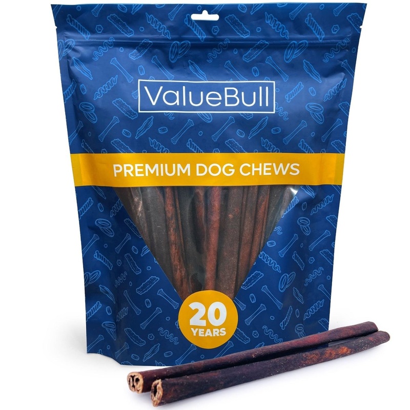 ValueBull Collagen Sticks for Dogs, 12 Inch Medium Chews, Natural Long-Lasting Dog Treats, 25 Count