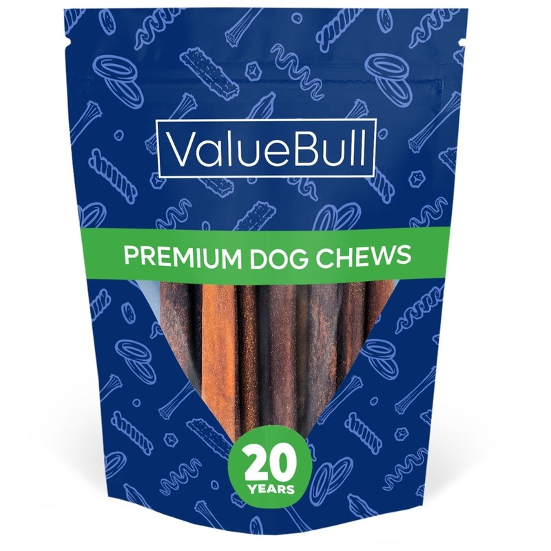 ValueBull Collagen Sticks for Dogs, 6 Inch Medium Chews, Natural Long-Lasting Dog Treats, 10 Count