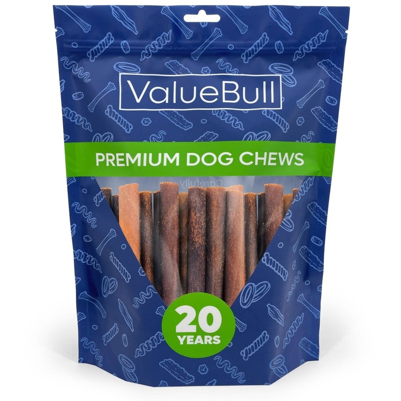 ValueBull Collagen Sticks for Dogs, 6 Inch Medium Chews, Natural Long-Lasting Dog Treats, 25 Count