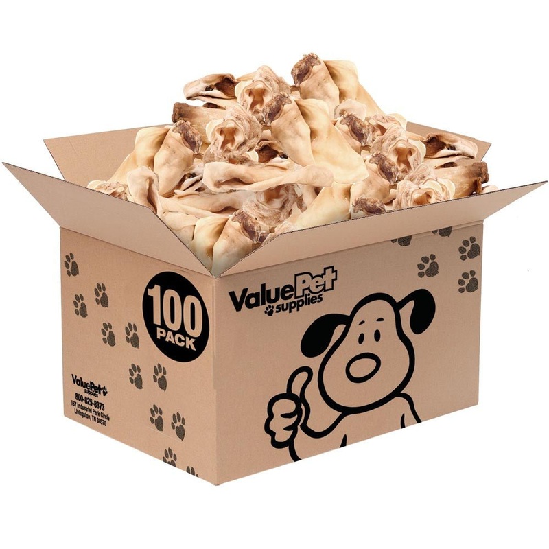 ValueBull Cow Ears, Varied Sizes/Shapes, 100 Count Bulk Pack