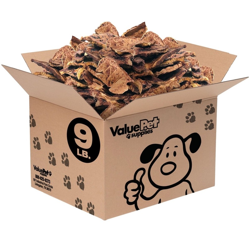 ValueBull NZ Lamb Lung Dog Chews, Sliced, 9 Pounds Bulk Pack