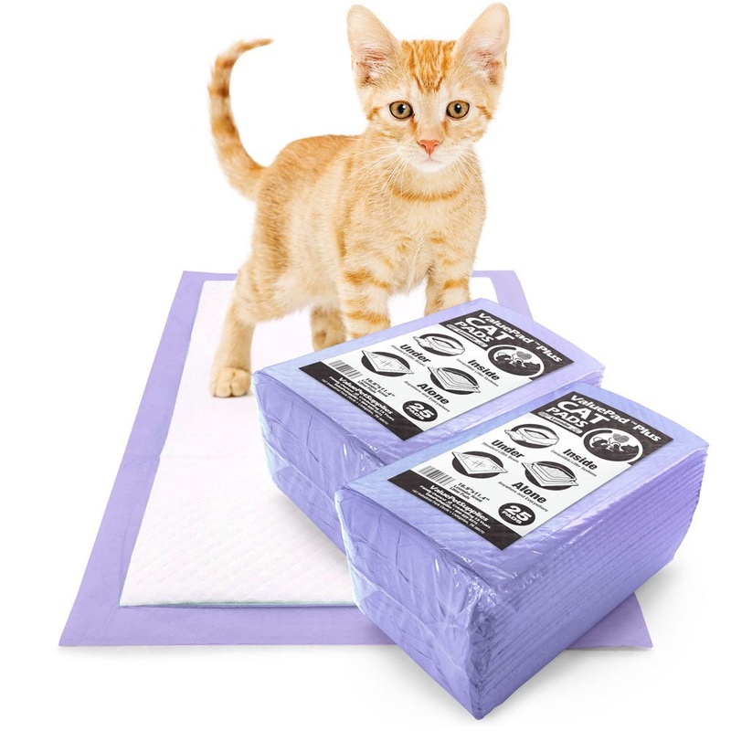 ValuePad Plus Cat Litter Pads, 16.9x11.4 Inch, Lavender Scent, 50 Count - Breeze Compatible Refills