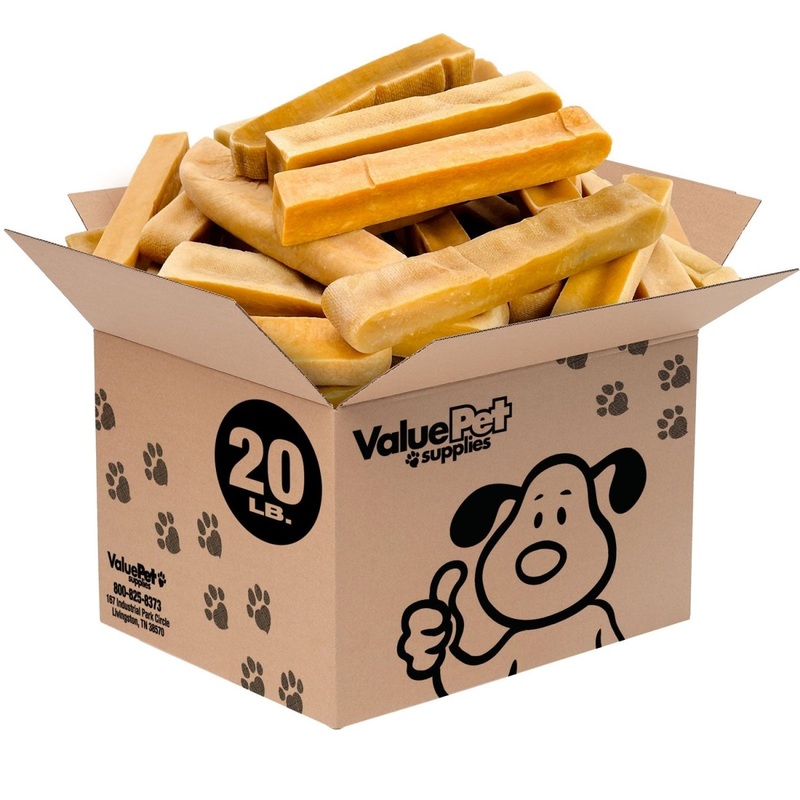 ValueBull Himalayan Yak Cheese Dog Chews, Extra Extra Large, 20 lb Bulk Pack
