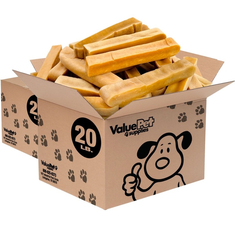 ValueBull Himalayan Yak Cheese Dog Chews, Extra Extra Large, 40 lb Wholesale Pack