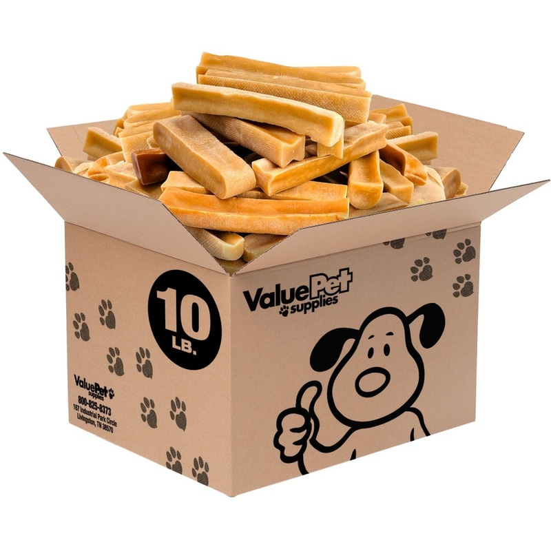 ValueBull Himalayan Yak Cheese Dog Chews, Large, 10 lb Bulk Pack