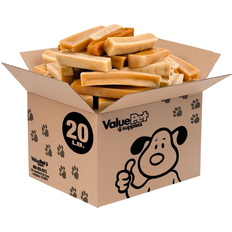 ValueBull Himalayan Yak Cheese Dog Chews, Medium, 20 lb Bulk Pack