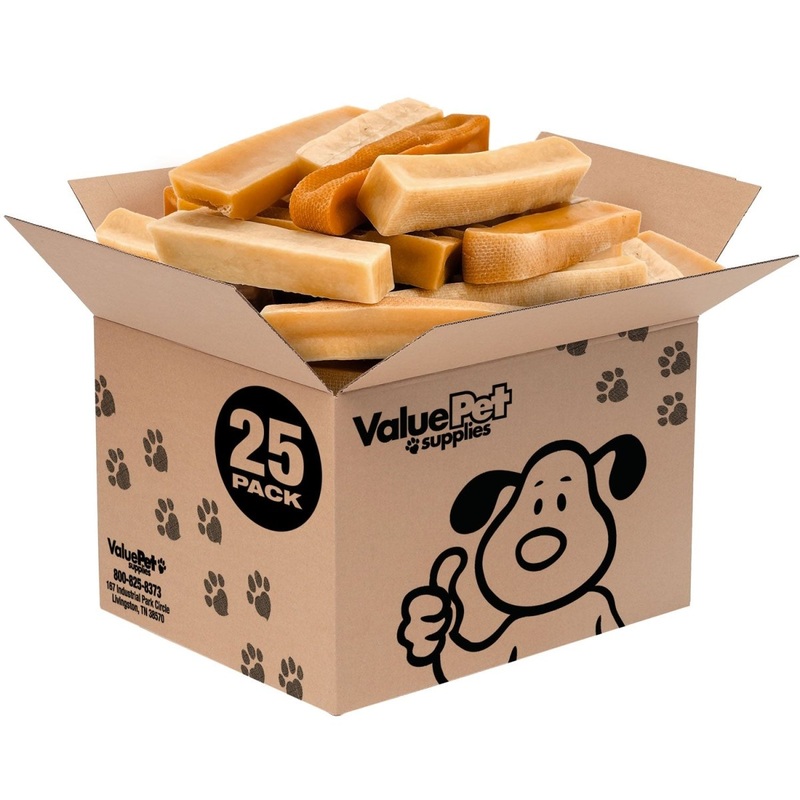 ValueBull Himalayan Yak Cheese Dog Chews, Medium, 25 ct Bulk Pack