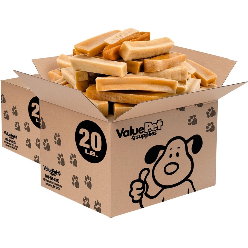 ValueBull Himalayan Yak Cheese Dog Chews, Medium, 40 lb Wholesale Pack