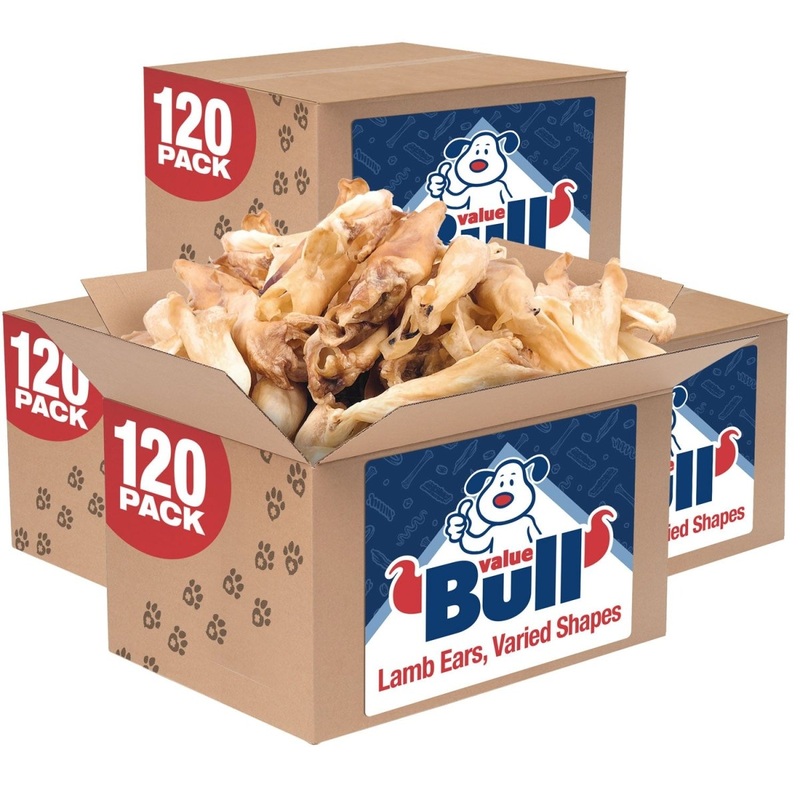 ValueBull Lamb Ears Dog Chews, Varied Shapes, Sizes & Colors, 480 ct Bulk Pack