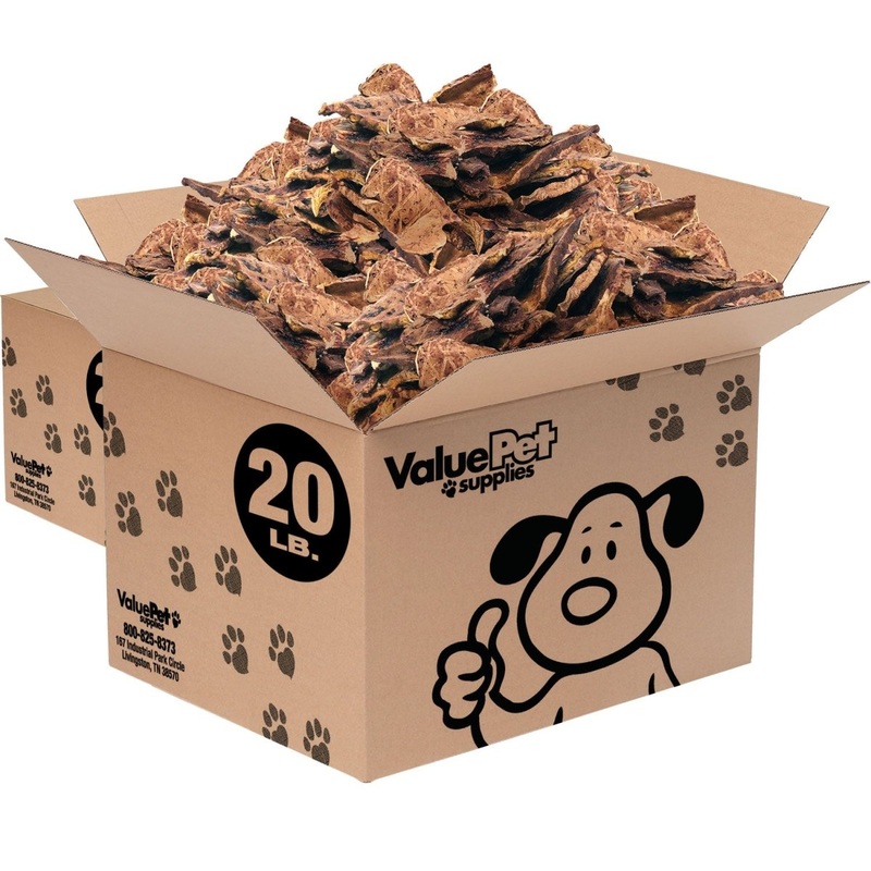ValueBull NZ Lamb Lung Dog Chews, Sliced, 40 Pound Wholesale Pack