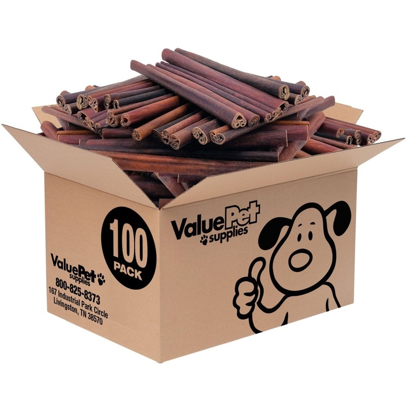 ValueBull USA Collagen Sticks for Dogs, 12 Inch Jumbo Chews, Natural Long-Lasting Dog Treats, 100 Count Bulk Pack