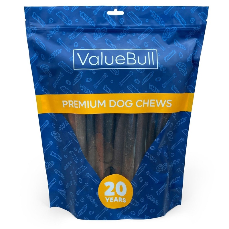 ValueBull USA Collagen Sticks for Dogs, 12 Inch Jumbo Chews, Natural Long-Lasting Dog Treats, 25 Count