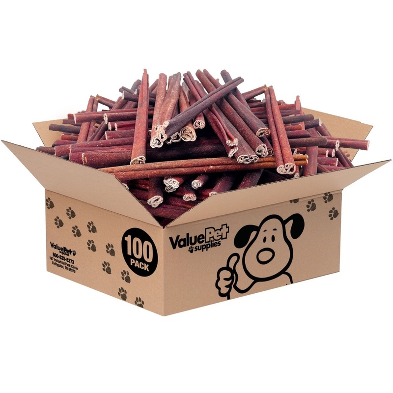 ValueBull USA Collagen Sticks for Dogs, 12 Inch Medium Chews, Natural Long-Lasting Dog Treats, 100 Count Bulk Pack