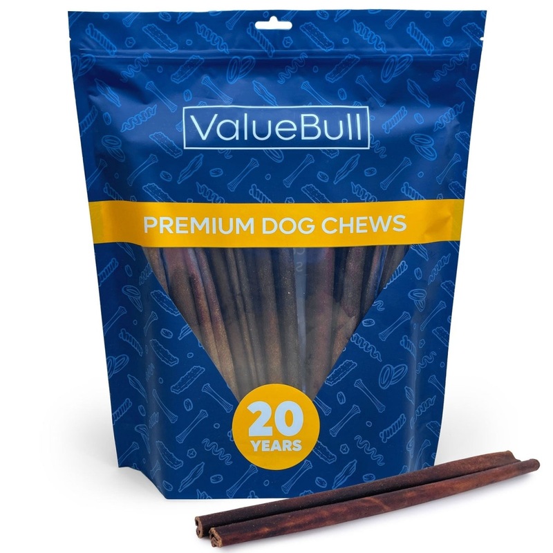 ValueBull USA Collagen Sticks for Dogs, 12 Inch Medium Chews, Natural Long-Lasting Dog Treats, 25 Count
