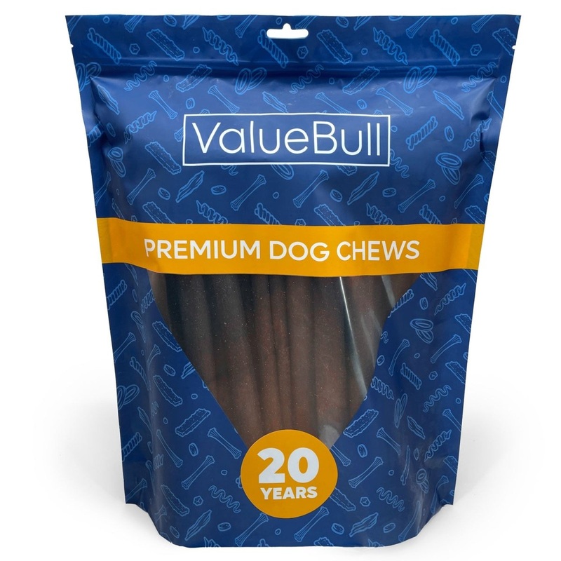 ValueBull USA Collagen Sticks for Dogs, 12 Inch Super Jumbo Chews, Natural Long-Lasting Dog Treats, 25 Count