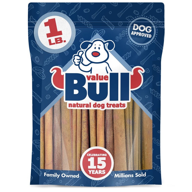ValueBull USA Collagen Sticks for Dogs, 4-6 Inch Varied Chews, Natural Long-Lasting Dog Treats, 1 Pound