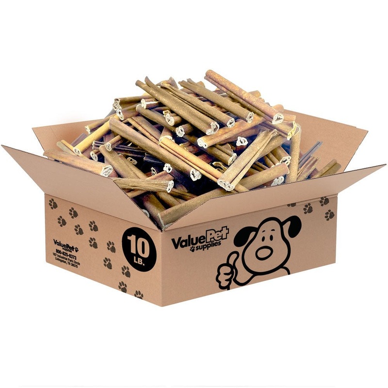 ValueBull USA Collagen Sticks for Dogs, 4-6 Inch Varied Chews, Natural Long-Lasting Dog Treats, 10 Pound Bulk Pack