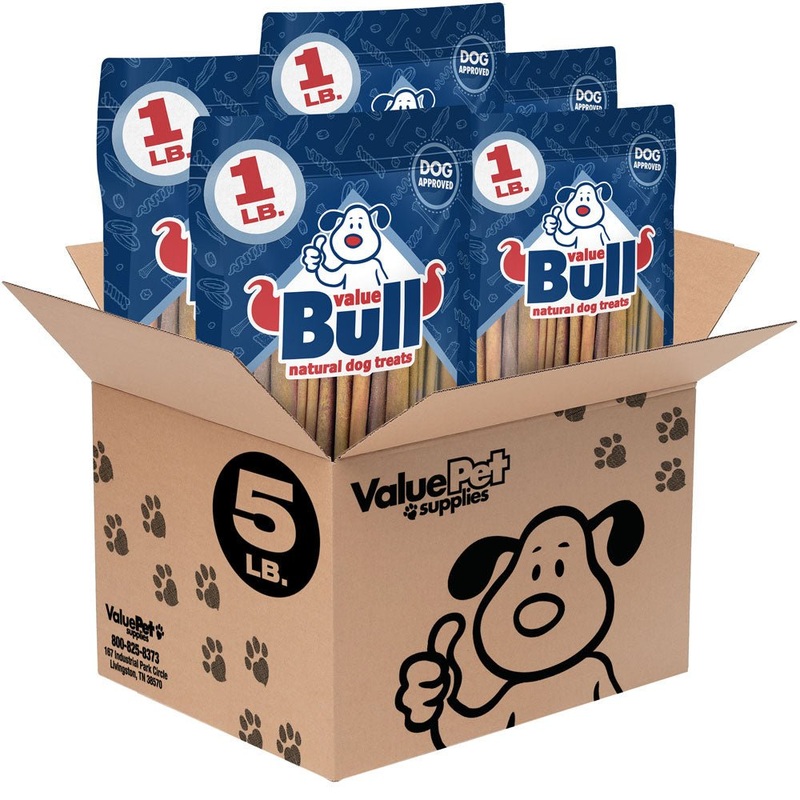 ValueBull USA Collagen Sticks for Dogs, 4-6 Inch Varied Chews, Natural Long-Lasting Dog Treats, 5 Pound