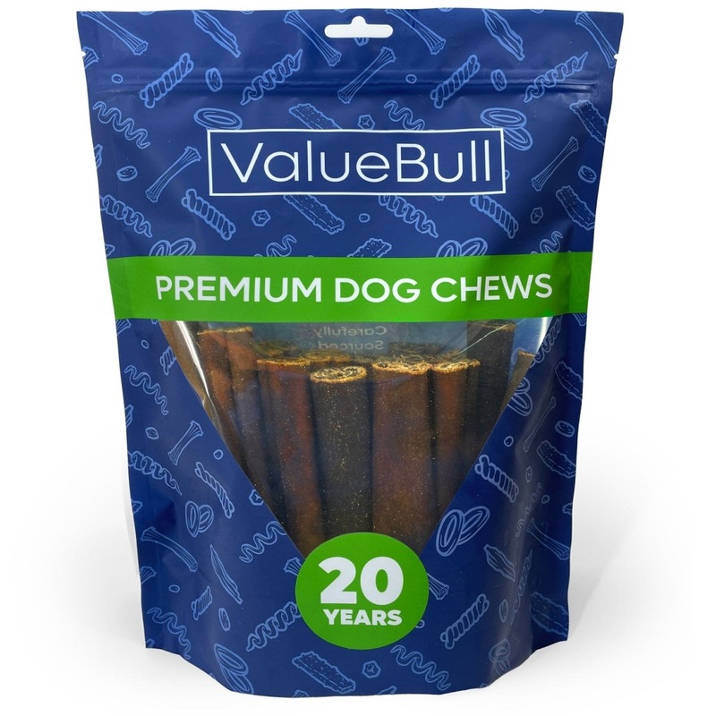 ValueBull USA Collagen Sticks for Dogs, 6 Inch Jumbo Chews, Natural Long-Lasting Dog Treats, 25 Count