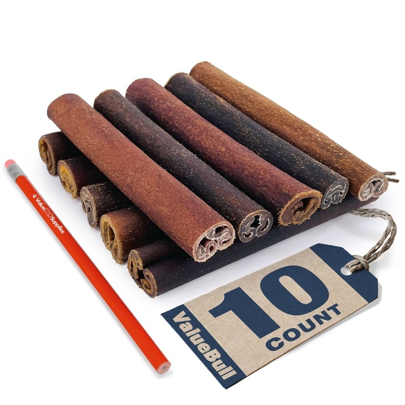 ValueBull USA Collagen Sticks for Dogs, 6 Inch Super Jumbo Chews, Natural Long-Lasting Dog Treats, 10 Count