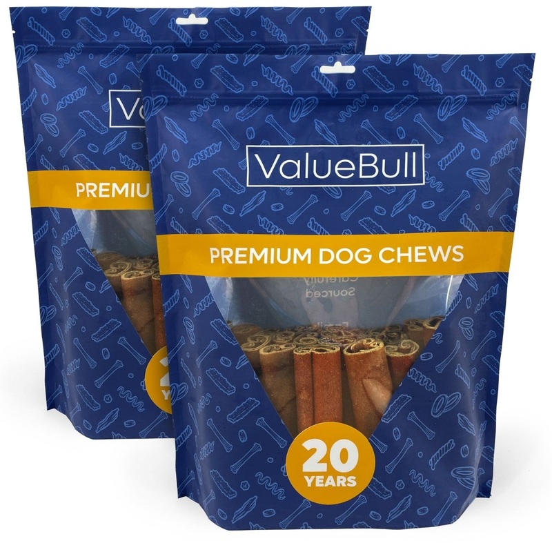 ValueBull USA Collagen Sticks for Dogs, 6 Inch Super Jumbo Chews, Natural Long-Lasting Dog Treats, 50 Count