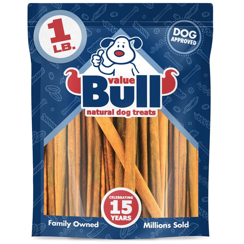 ValueBull USA Collagen Sticks for Dogs, 7-12 Inch Varied Chews, Natural Long-Lasting Dog Treats, 1 Pound