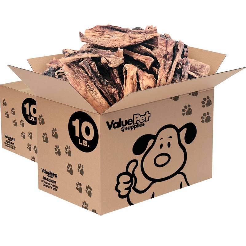 ValueBull Beef Lung Sticks, Premium 20 Pounds Bulk Pack