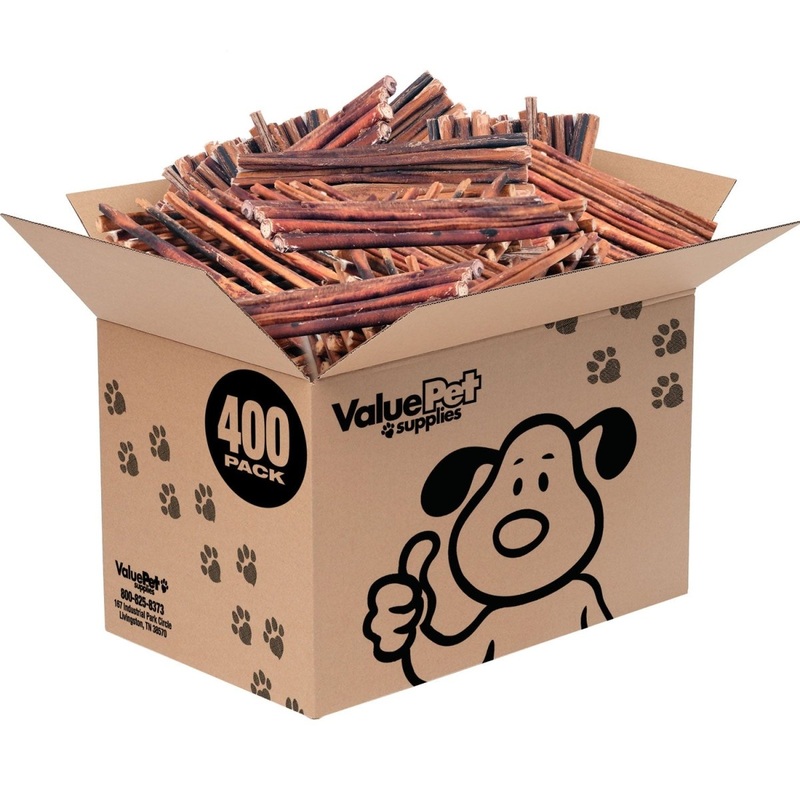 ValueBull Bully Sticks for Dogs, Medium 12 Inch, 400 Count Wholesale Pack