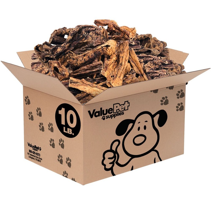 ValueBull Lamb Lung Sticks, Premium 10 Pounds Bulk Pack