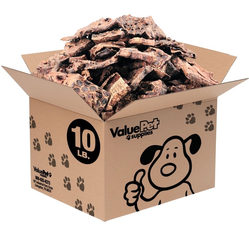 ValueBull Lamb Lung Wafers for Dogs, Premium 10 Pound Bulk Pack