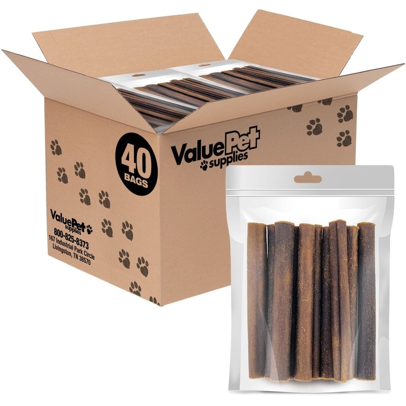 ValueBull USA Collagen Sticks for Dogs, 6 Inch Thick Chews, Natural Long-Lasting Dog Treats, 400 Count RESALE PACKS (40 x 10 Count)