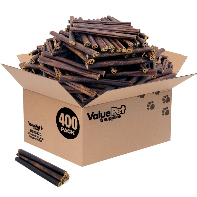 ValueBull USA Collagen Sticks for Small Dogs, 6 Inch Thin Chews, Natural Dog Treats, 400 Count Wholesale Pack