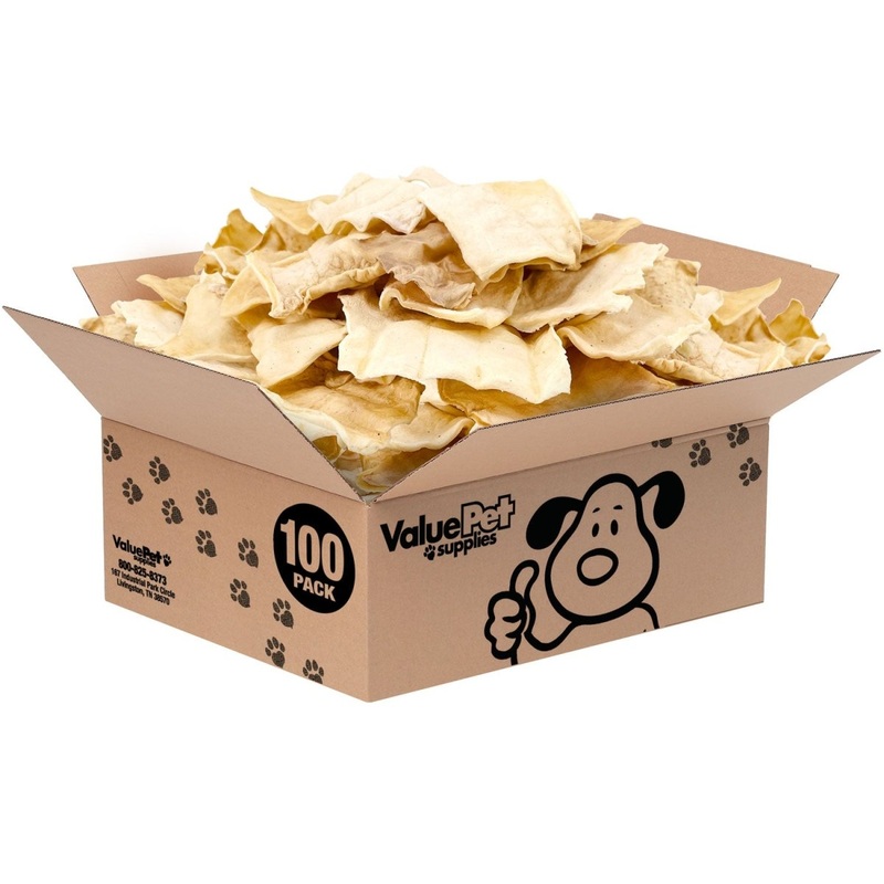 ValueBull USA Rawhide Chips, 100 Count Bulk Pack