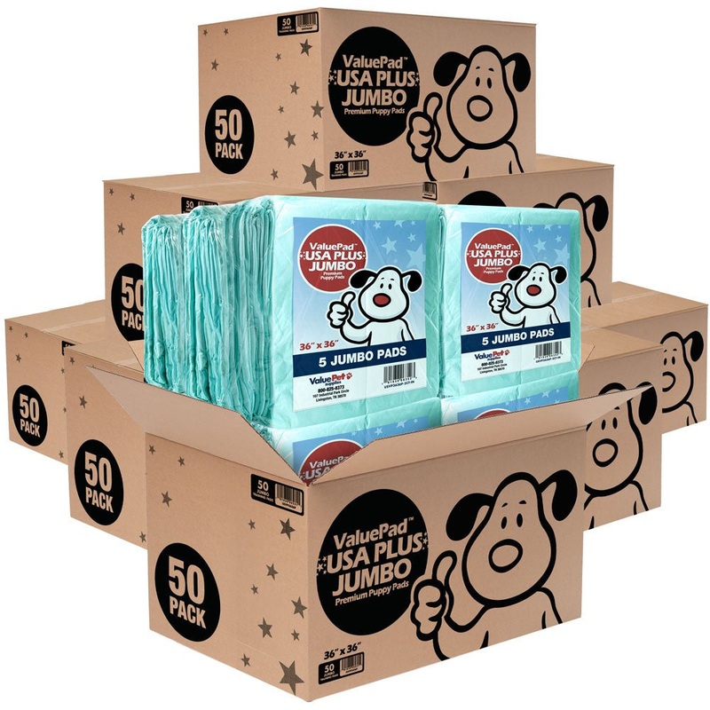 ValuePad USA Plus Puppy Pads, Jumbo 36x36 Inch, 400 Count Wholesale Pack