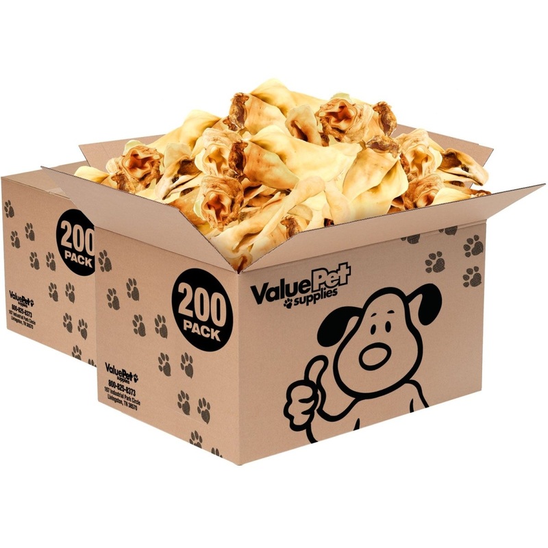 ValueBull Cow Ears, Varied Sizes/Shapes, 400 Count Wholesale Pack