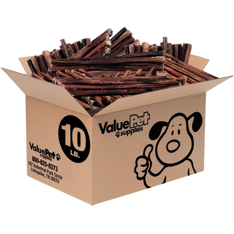 ValueBull USA Bully Sticks for Dogs, 12 Inch, 10 Pounds Bulk Pack