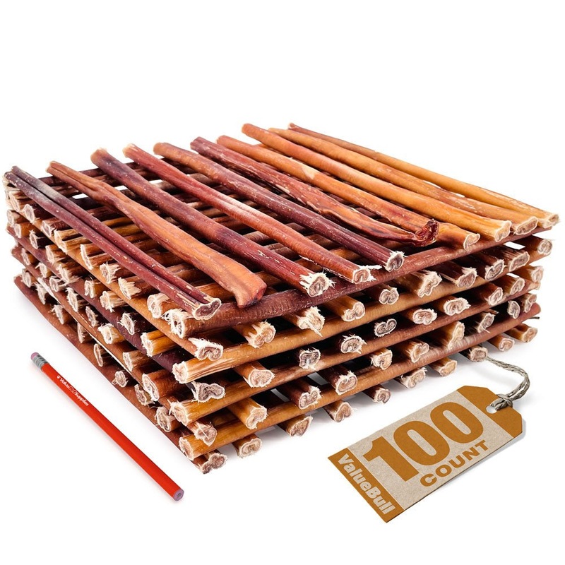 ValueBull USA Bully Sticks, Medium 12 Inch, 100 Count Bulk Pack
