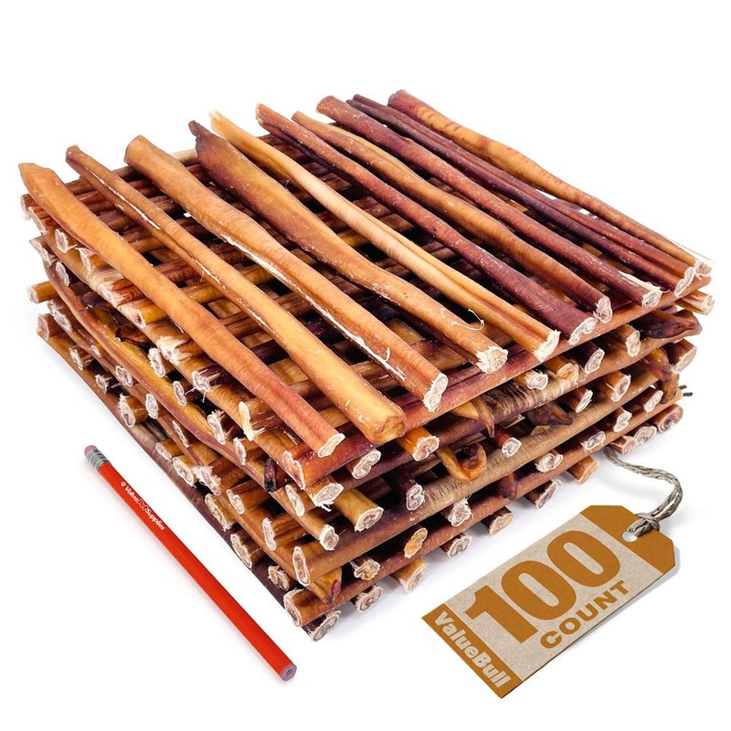 ValueBull USA Bully Sticks, Thick 12 Inch, 100 Count Bulk Pack