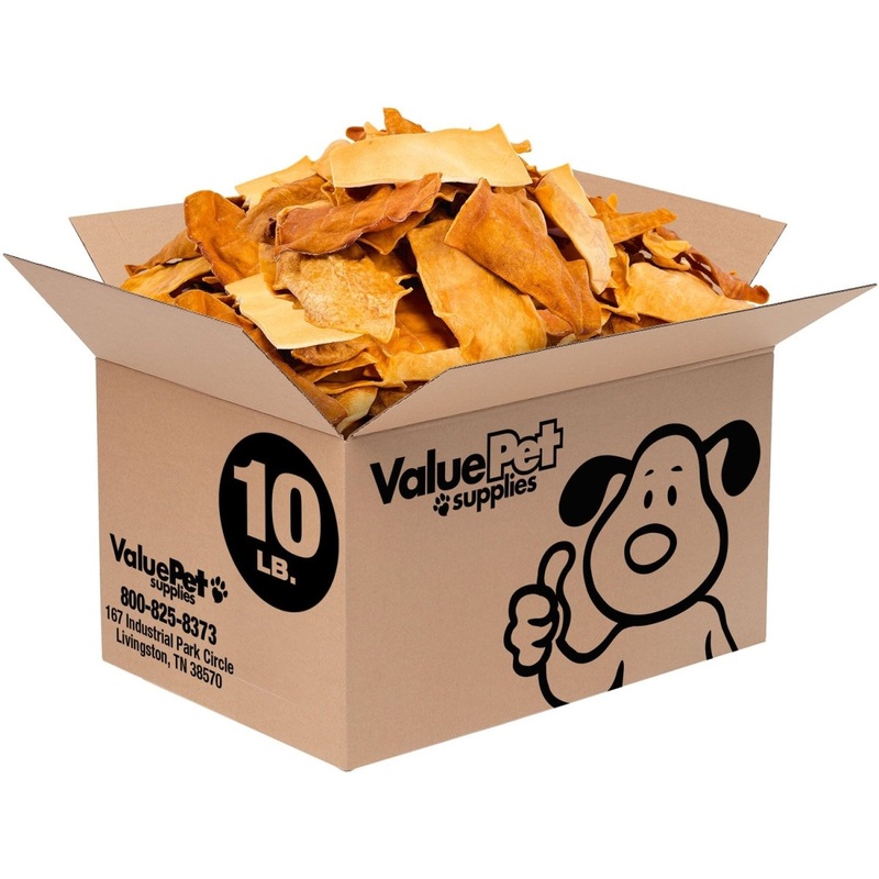 ValueBull USA Collagen Chips Dog Chews, Natural Long-Lasting Chicken Infused Dog Treats, 10 Pound Bulk Pack