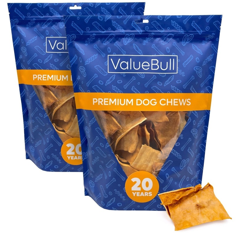 ValueBull USA Collagen Chips Dog Chews, Natural Long-Lasting Chicken Infused Dog Treats, 2 Pound