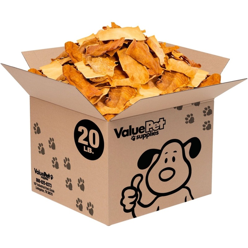 ValueBull USA Collagen Chips Dog Chews, Natural Long-Lasting Chicken Infused Dog Treats, 20 Pound Bulk Pack