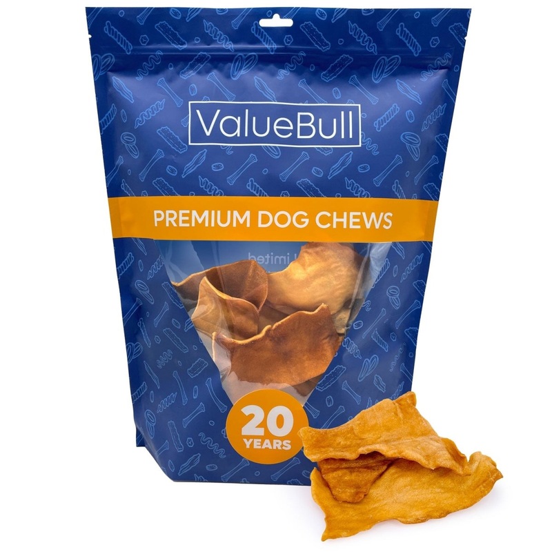 ValueBull USA Collagen Chips Dog Chews, Natural Long-Lasting Chicken Infused Dog Treats, 25 Count