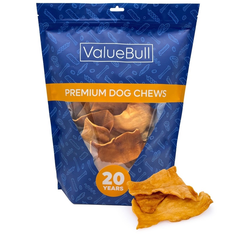 ValueBull USA Collagen Chips Dog Chews, Natural Long-Lasting Chicken Infused Dog Treats, 50 Count