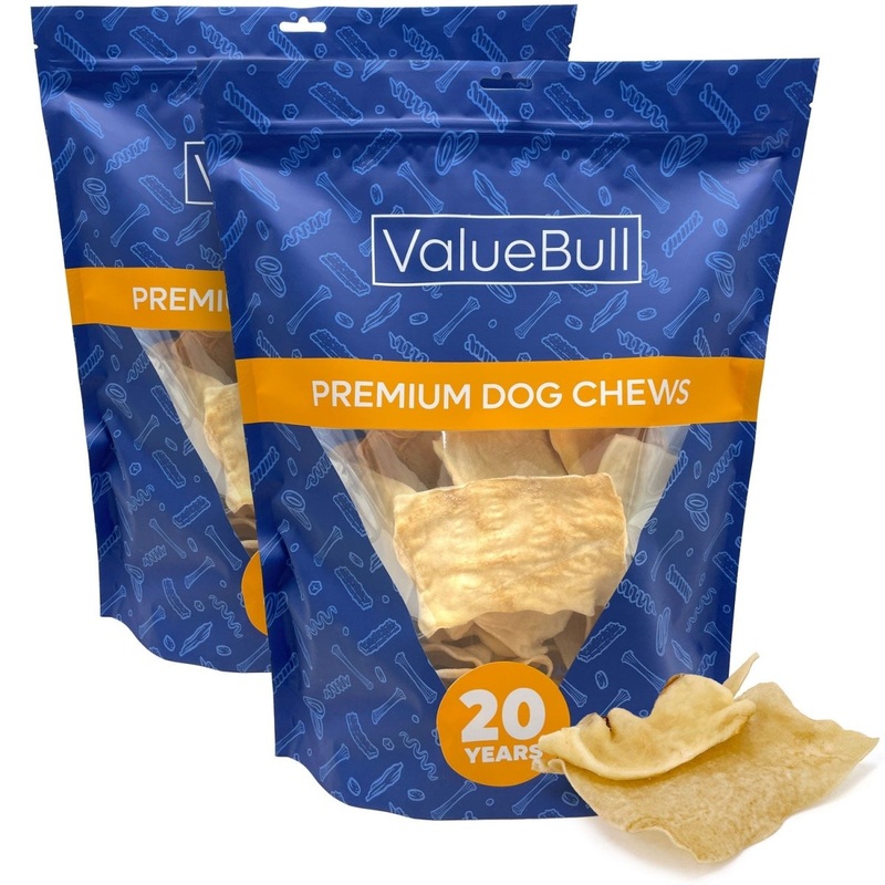 ValueBull USA Collagen Chips Dog Chews, Natural Long-Lasting Dog Treats, 2 Pound